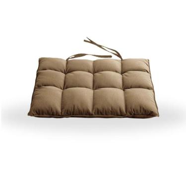 Imagem de Assentos De Cadeira Futon 40x40 Em Sued Liso - Shop Bege