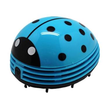 Imagem de AFXGUSD Aspirador de Pó de Mesa, Coletor de Pó de Mesa, Limpador de Teclado, Varredor de Pó de Mesa para Cabelos, Azul, Tamanho real