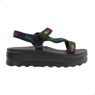 Imagem de Sandália Melissa Stripes Platform M-Lover Preto