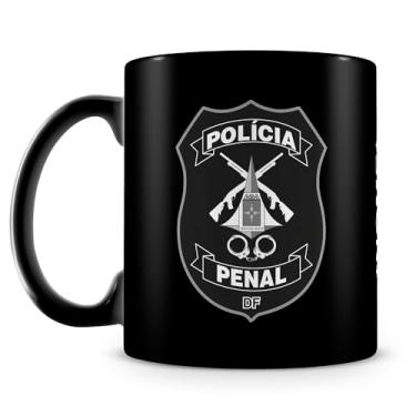 Imagem de Caneca Polícia Penal do Distrito Federal 100% Preta (Com Nome)