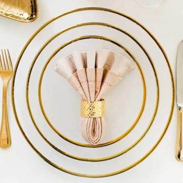 Imagem de Jogo Jantar Prato Raso,Sobremesa e Sousplat Agate Cristal 18un