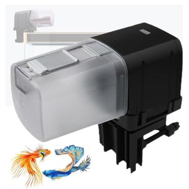 Imagem de Alimentador automático para peixes de aquário, dispensador automático de ração para peixes de grande capacidade com WiFi e temporização precisa, rotação de 360°