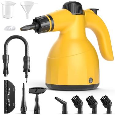 Imagem de LanAqua Limpador A Vapor Portátil Com 9 Acessórios, Limpador A Vapor Natural Pressurizado Portátil Multissuperfícies Para Casa, Vaporizador Portátil Multiuso Para Limpeza De Pisos, Estofados, Rejunt