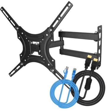 Imagem de Suporte Para TV 32 A 55 Polegadas Ajustável Móvel LED LCD Cabo HDMI Ca