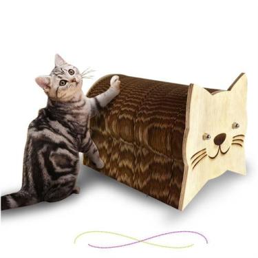 Imagem de Arranhador Para Gatos Brinquedo Pet Gatinho Lixa Unhas - petspen