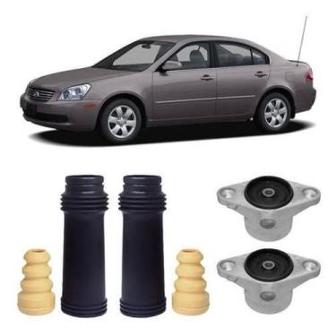 Imagem de Kit 2 Coxim Batente Coifa Traseiro Kia Magentis 2007 2008 09 - Qualyki