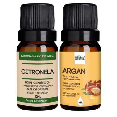 Imagem de Kit Óleo Citronela + Óleo Argan 10ml - Essência Brasil - Essência Do B