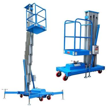 Imagem de Plataforma Elevatória 8m Tesoura Hidráulica 130kg Mastro Único - Nagan