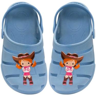 Imagem de Sandalia Babuche Feminino Nº 19 ao 28 Chinelo Infantil Boiadeira Menina 12.114 (Azul, BR, Criança de 4 a 8 anos, Numérico, 32)