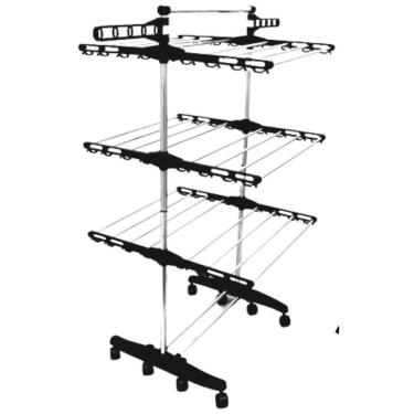 Imagem de Varal De Praia Multiuso De Chão Portátil 3 Andares