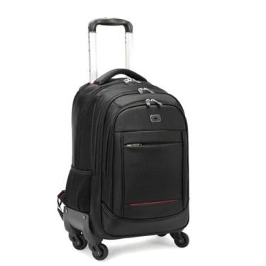 Imagem de Mochila Executiva com 4 Rodinhas 360º e Entrada USB - Malissima, Preto
