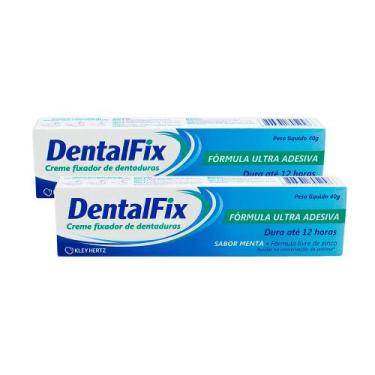 Imagem de Kit 2 DentalFix Creme Fixador de Dentaduras Sabor Menta 40g