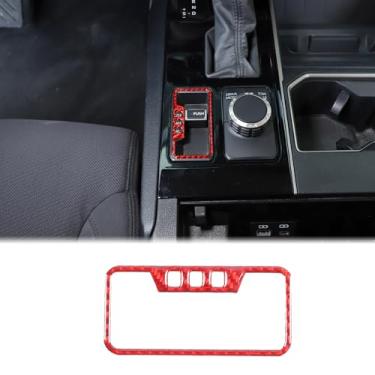 Imagem de Adesivo de capa de painel de botão de interruptor de modo 4WD para carro compatível com Toyota Tundra/Sequoia 2022 2023 console central 4WD quadro modo de tração nas quatro rodas moldura botão de