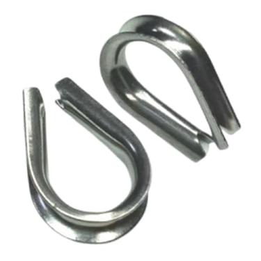 Imagem de oshhni 2 peças braçadeiras de cabo de aço clipes de cabo fios corda de amarração confiável fixador de hardware profissional para equipamentos esportivos, Anéis de Clipe para 6 Mm