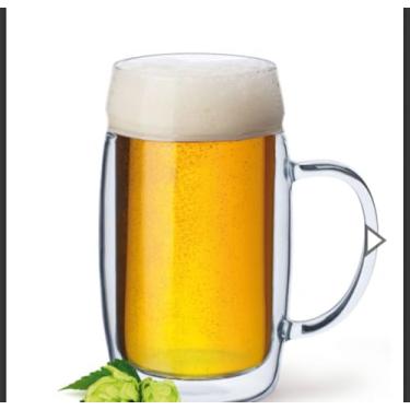 Imagem de SIMAX Canecas de cerveja para homens: Caneca de cerveja de vidro de parede dupla de 480 g - Copos de cerveja congeláveis - Canecas de cerveja e canecas de cerveja - Canecas de cerveja com alças - Copos de cerveja isolados para homens - Canecas de cerveja congeladas para freezer (1)