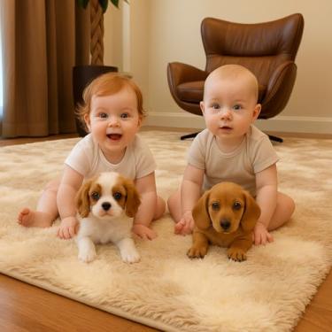 Imagem de Tapete Felpudo Shaggy Luxo 3,00x2,00 Várias Estampado Macio e Sofisticado