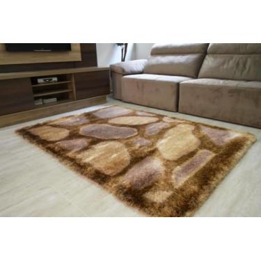 Imagem de Passadeira Life Atlantis Shaggy 50mm Stonemix 066x230 cm