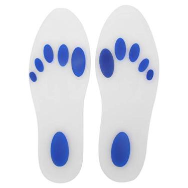 Imagem de ZJchao Palmilha de Silicone, Sapatilheiro de Absorção de Choque Com Forte Adsorção e Boa Elasticidade, Almofada de Massagem para Caminhar Confortável, Reutilizável para Três Tamanhos, (M (Códigos 43-44))