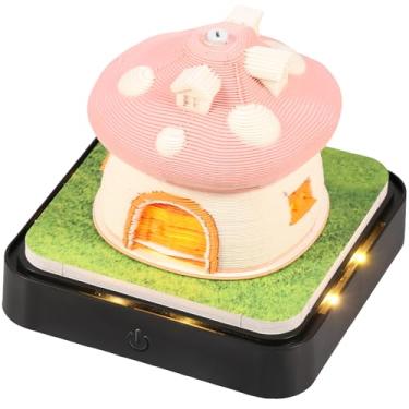 Imagem de ZJMCAJY Calendário de mesa com luzes LED, calendário 2025, bloco de notas 3D, papel criativo para bloco de notas 3D, calendário de contagem regressiva, presente para decoração de mesa (estilo E)