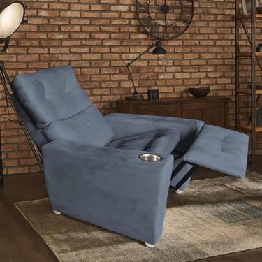 Imagem de Poltrona Idoso Reclinável 3 Posições Magazine Grafite