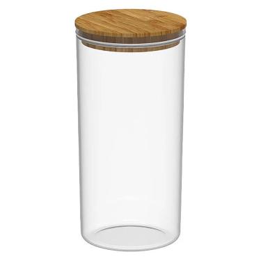 Imagem de Pote Hermético Keep Redondo 1,5L com Tampa em Bambu PHB355NT - Ou