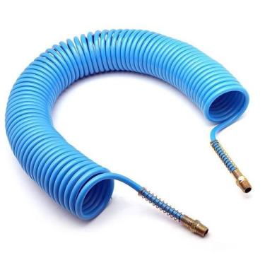 Imagem de Mangueira Espiral em Poliamida NPT de 15 Metros 1/4" Azul - Arcom 0057