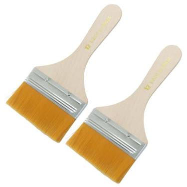 Imagem de Unlorspy 12 pincéis duráveis de 7,5 cm, ferramenta de pintura de cerdas macias, pincéis pequenos, ferramenta de pintura de cerdas de nylon para paredes/retoque/armários/cercas