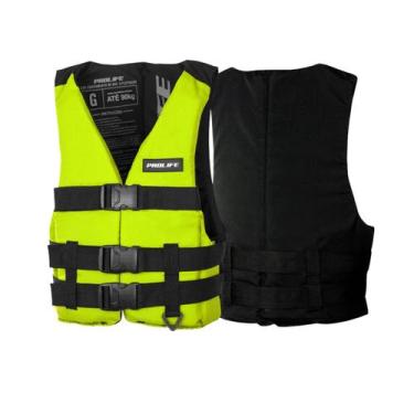 Imagem de Colete Flutuador Eaf Prolife 70kg 90kg 110kg 130kg 150kg, Amarelo flúo