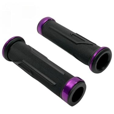 Imagem de Manopla Luva Punho Universal Motocicleta Moto Bike Elétrica 22mm (Roxo)