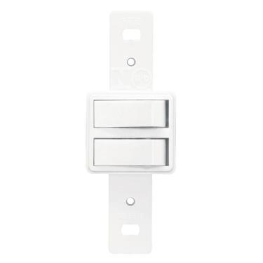 Imagem de 2 Interruptores Simples 10a 250 Volts Sistema Externo - 0603 - Fame Interruptor De Embu...