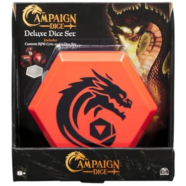 Imagem de Spin Master Games, Campaign Dice, Premium Dice to Go, Set of Polyhedron Dice for RPG & Board Games, Storage Case, DND Dungeons and Dragons, MTG Magic The Gathering, for Ages 8 & Up