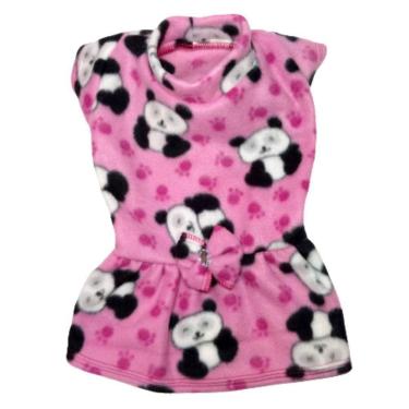 Imagem de Roupa de Inverno para Cachorro - Vestido Soft Rosa  EGG