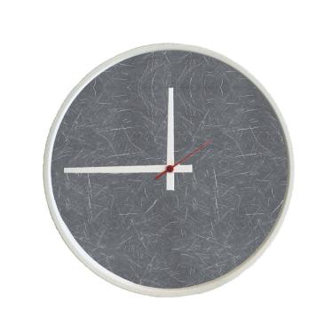 Imagem de Relogio Decorativo Round Branco Mostrador Cinzell Ponteiro Branco 30 cm Diâmetro