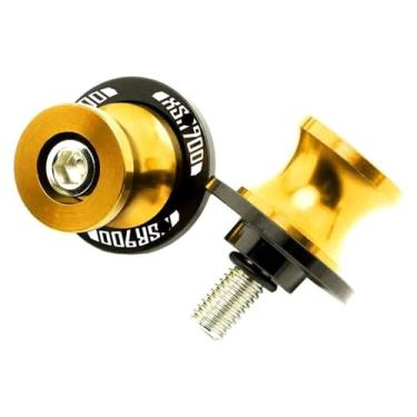 Imagem de BYYINGSUS Acessórios CNC para motocicletas parafusos de 6 mm bobinas de braço oscilante parafusos de suporte deslizantes compatíveis com Y&AMAHA Xsr 900 Xsr900 2016-2021 2020(Xsr900 dourado)