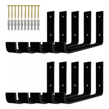 Imagem de Suporte Para Prateleira Mão Francesa 30 Cm Ferro 10 Peças - Pontocom