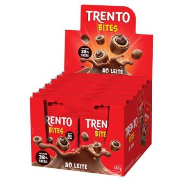 Imagem de Trento Wafer Bites Ao Leite - Display com 12 Unidades de 40g