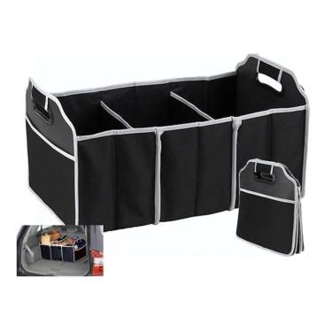 Imagem de Caixa Organizadora Porta Malas Dobrável Carro 3 Divisórias