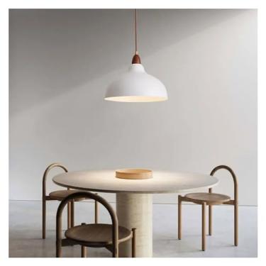 Imagem de Luminárias pendentes de teto LED modernas para mesa de jantar, cozinha, luminária doméstica elegante com altura ajustável, iluminação interna com eficiência energética para quarto e sala de