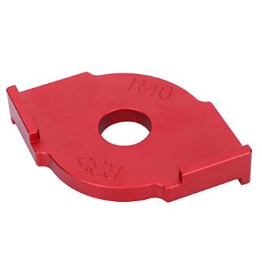 Imagem de LiebeWH Modelo de Canto Arredondado R35-R40, Gabarito de Raio de Alumínio Durável para Aplicações de Marcenaria e Corte