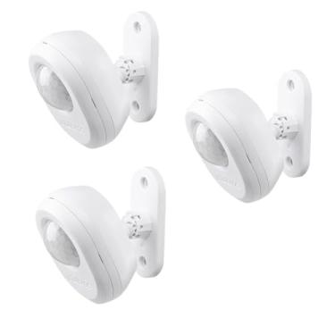 Imagem de Kit Com 3 Sensor de Presença Interruptor Para Iluminação ESPI 360 Utilizado no Acionamento Automático de Lâmpadas Com Movimento Acenda Luz Apenas Quando Necessário Economize Conta de Energia (Branco)