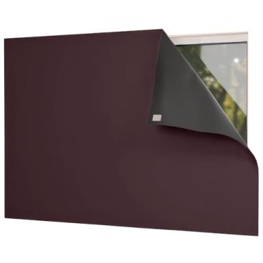 Imagem de Cortina Painel Blackout com Fixador 100% Blackout (Marrom, 1,40m x 1,75m)