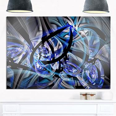 Imagem de Designart Arte de parede de metal floral grande espiral simétrico - 28x12, 28x12