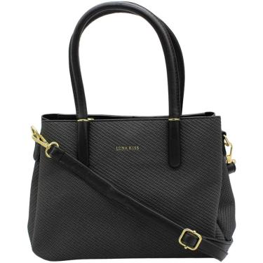 Imagem de Bolsa de Mão Transversal Luna Kiss Texturizada Charme Pequena Feminina
