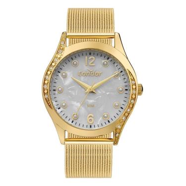 Imagem de Relógio Condor Feminino Ref: Co2035nsu/4b Casual Mesh Dourado