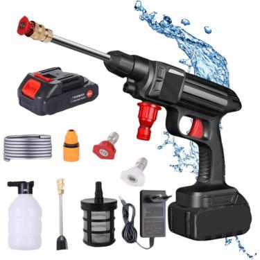 Imagem de Lavadora De Alta Pressão Recarregável Portátil Para Carros