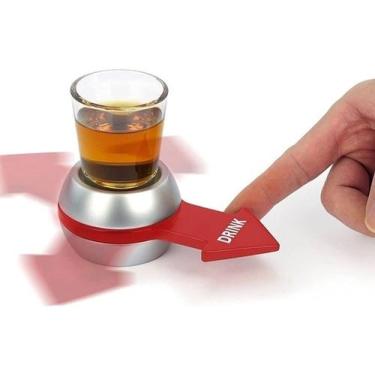 Imagem de Roleta De Drinks Jogo Bar Rodada Spinner Shot + Copo Dose - Rocie