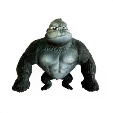 Imagem de Gorila Indestrutível Macaco Estica Puxa Squishy Antiestresse Preto - J