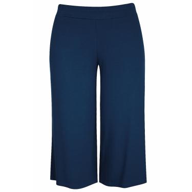 Imagem de Calça Pau a Pique Pantacourt Básica Azul Marinho