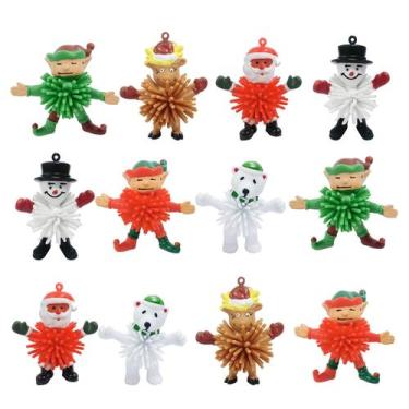 Imagem de Mini brinquedos de porco-espinho de Natal Cherislpy para crianças (12 