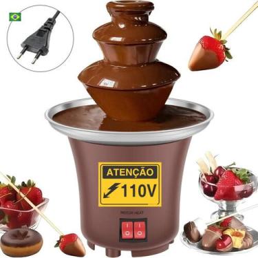 Imagem de Mini Fondue Cascata de Chocolate Fonte Panela 3 Andares 110v - jt drop